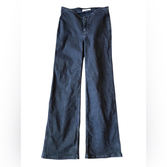 Denim - We The Free Women’s Low Rise Wide Leg Black Jeans Size 26